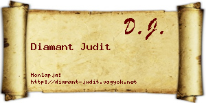 Diamant Judit névjegykártya